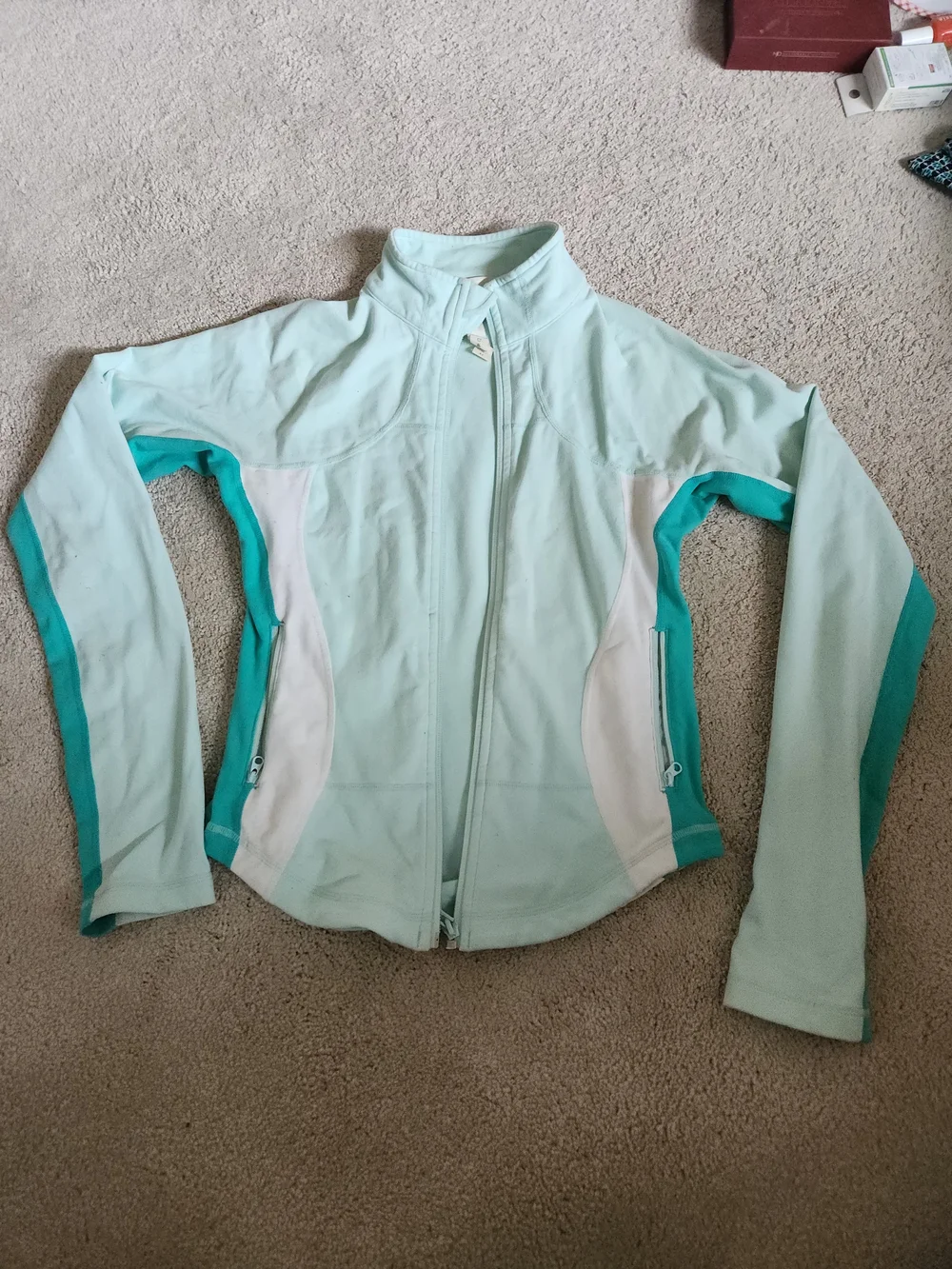 Lululemon Light Aqua Teal Blue Performance Zip Jacket - Women
